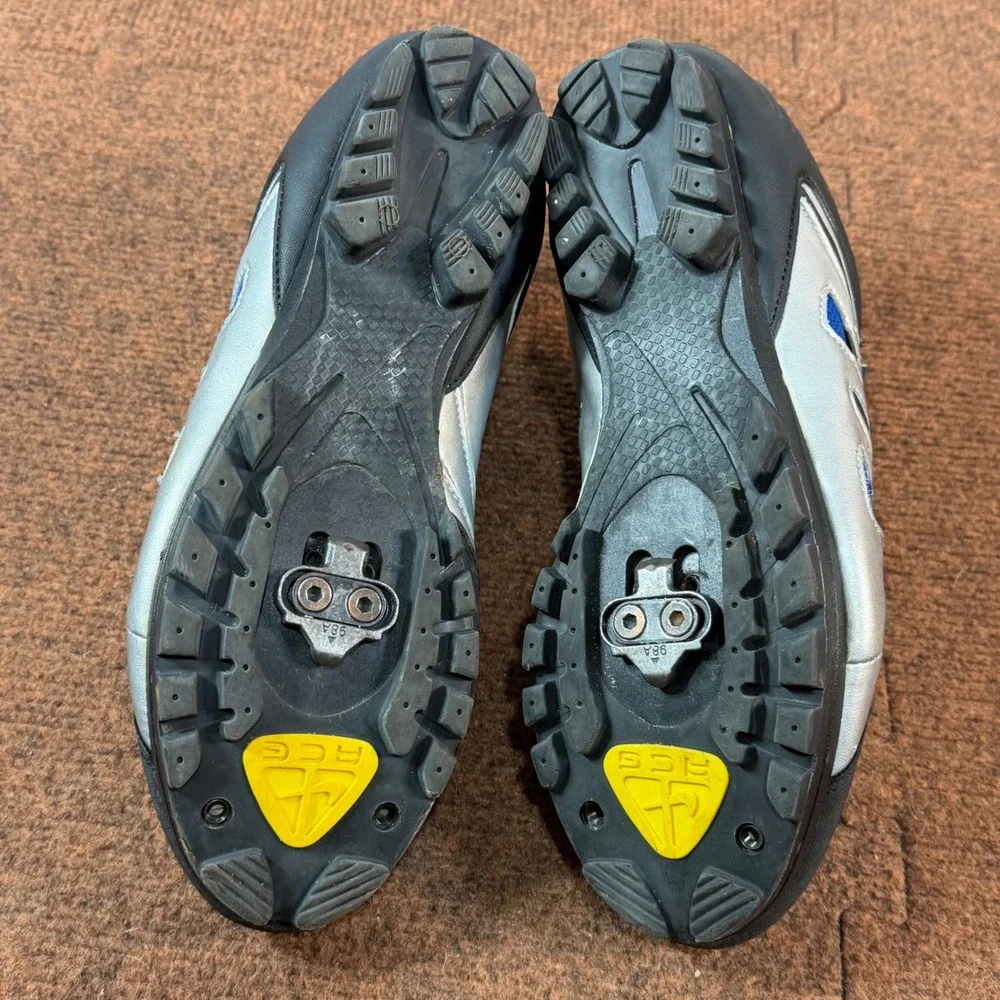 Nike ACG YVR III Cycling Shoes Mens 9.5 Blue Silver Chrome Vintage SPD 308630-04
